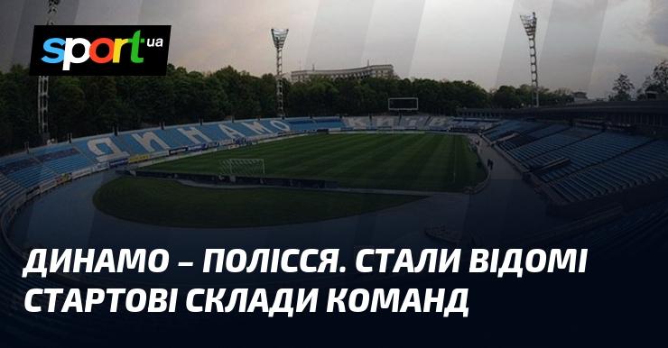 Динамо зустрінеться з Поліссям. Оголошено стартові склади обох команд.