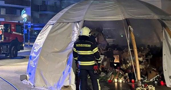 У Швейцарії спалахнув вогонь на меморіалі, присвяченому жертвам пожежі, що сталася під час вечірки на гірськолижному курорті.