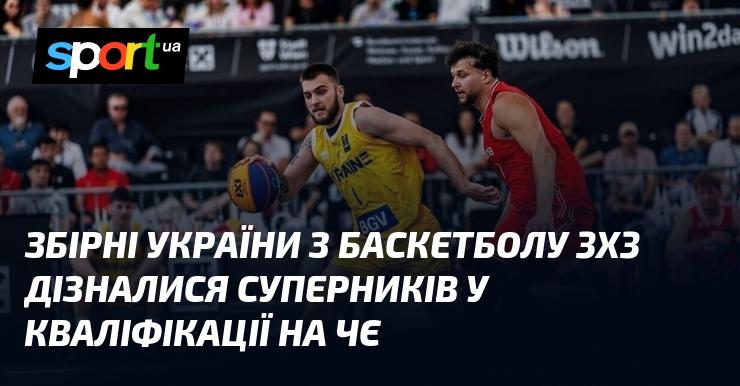 Збірні України з баскетболу 3х3 отримали інформацію про своїх суперників у відбірковому етапі чемпіонату Європи.